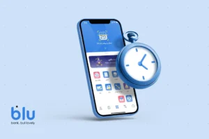 بلو بانک انتقال با QRcode